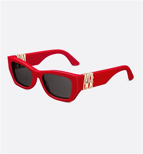 MissDior S1F Red Rectangular Sunglasses 